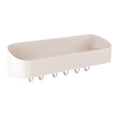 thumbnail image 6 of With Hook Rack Storage Rack Free Punching Towel Rack Wall-Mounted Storage Rack(Apricot), 6 of 7