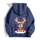 thumbnail image 5 of WILLBEST Sudadera de Mujer con Estampado Navideño, Cremallera, Manga Larga, Bolsillo, Cordón Ajustable y Capucha Informal 2207 XX-Grande, 5 of 8