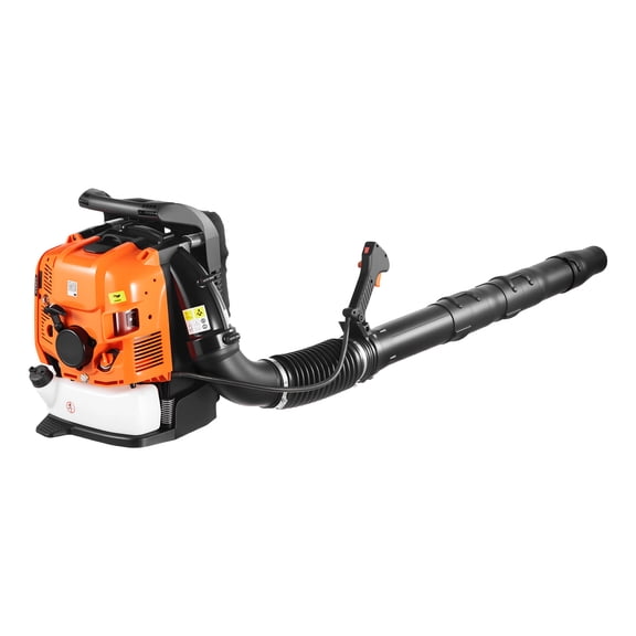 KFFKFF Gas-Powered Backpack Leaf Blower, 75.6CC 4-Stroke Engine with 1.8L Fuel Tank, 615 CFM Airflow, 179 MPH Wind Speed, Perfect for Lawn Maintenance, Leaf Clearing, Yard Cleanup, and Snow Removal