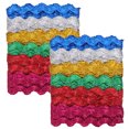 thumbnail image 1 of 2PCS Wavy Trim Ribbons Simple Wave Bending Fringe Decorative Sewing Ribbons, 1 of 8