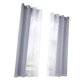 thumbnail image 1 of Cortina de ventana transparente 2 piezas voile sheer cortina del ojal ancho del panel ancho 280cm gris - tamaño l Gray- Size L Magideal Cortina de ventana transparente, 1 of 5