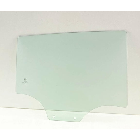 Passenger Right Side Rear Door Window Door Glass Compatible with Chevrolet Spark 2013-2015 Models