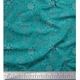 thumbnail image 1 of Soimoi Crepe Silk Fabric Flower Artistic Decor Fabric Printed Yard 42 Inch Wide, 1 of 3