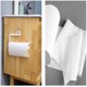 thumbnail image 2 of Paquete de 2 soportes para toallas de papel de cocina, sin perforaciones, estante para trapo montado en la pared para cocina, blanco, 2 of 3