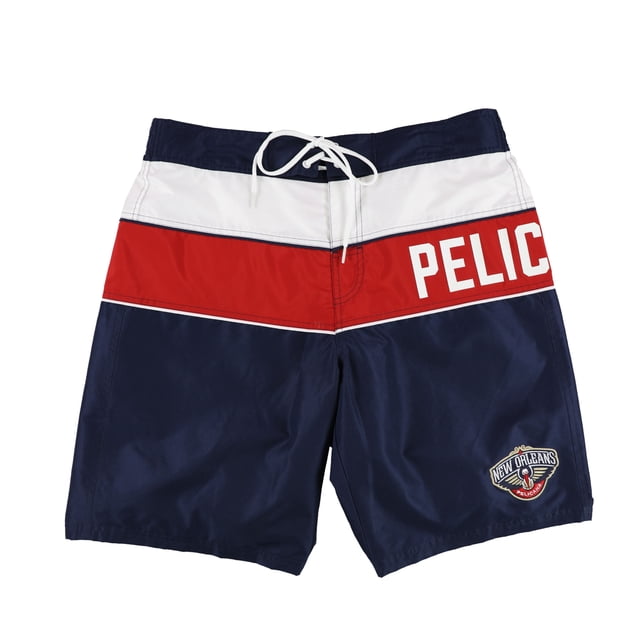 G-III Sports Mens New Orleans Pelicans 3-Colourway Swim Bottom Trunks, npn, L