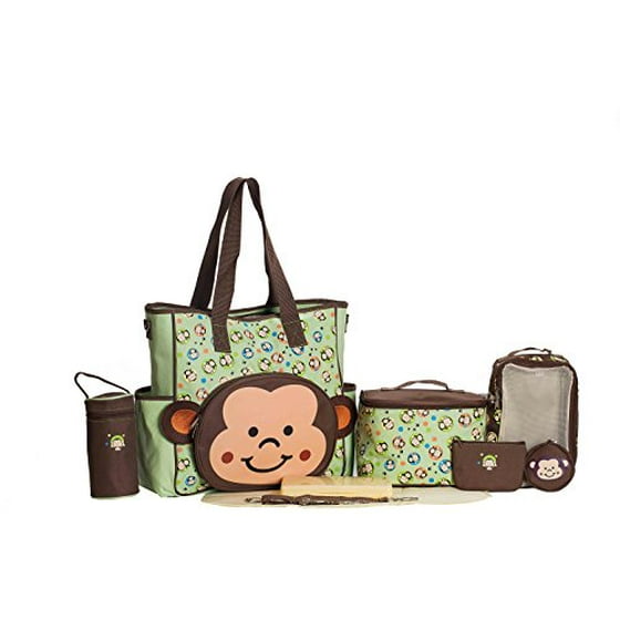 Soho Franky The Monkey 10 Pcs Deluxe Diaper Bag Limited Time Offer Soho Franky The Monkey 10 Pcs Deluxe Diaper Bag Limited Time Offer Forest Green