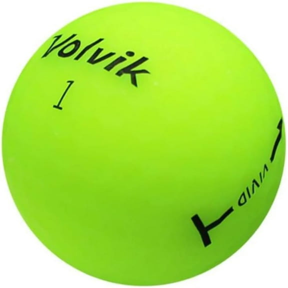 Pre-Owned Volvik Vivid Green Golf Balls, Mint / AAAAA Condition, 48 Pack