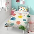 thumbnail image 4 of Colorful Polka Dot Pattern Duvet Cover and Pillowcase Set for Single Bedding, Bedroom Accessories for Kids Teens, 4 of 5