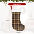 thumbnail image 3 of Cauagu khaki coffee plaid for Christmas Stockings,1-Pack Large Xmas Stocking Holiday and Farmhouse Stocking Fit for Christmas Holiday Party Decoration(17.7*11 Inch), 3 of 7