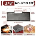 thumbnail image 4 of KOJEM 3/8" Quick Tach Mount Plate Attachment Skid Steer Loader Fit for Kubota and Bobcat Skid Steers and Tractors, 4 of 12