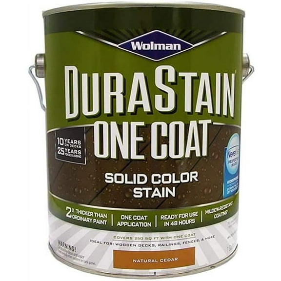 Wolman 288080 Durastain Natural Cedar One coat Solid Color Stain