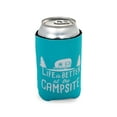 thumbnail image 3 of Camco Life is Better at The Campsite Can Sleeve | Features an RV-Themed Design, Easy to Grip, and Holds 12oz Cans | Teal, Neoprene (53249), 3 of 8