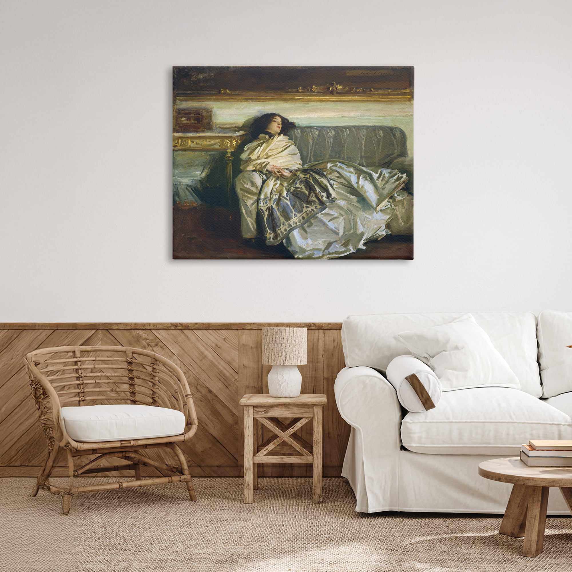 Stupell Industries Restful Woman Classic Canvas Wall Art, design by Lil' Rue