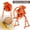 Orange, variant on Heavy Duty Hand Corn Sheller Manual Farm Corn Thresher with Wooden Handle Cast Iron Thresher for Efficient Corn Shelling Orange
