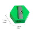 thumbnail image 5 of 1PCS Pencil Sharpeners Colorful Pencil Sharpeners Stationery Stainless Steel Manual Portable for Home Office Supplies(#D), 5 of 6