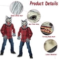 thumbnail image 4 of Máscara de Hombre Lobo con Garras de Látex SUNREEK para Halloween, 4 of 6