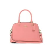 Coach Women's Mini Lillie Carryall (Crossgrain Leather - Candy Pink)