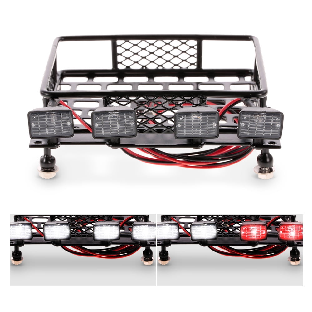 Metal Roof Rack Luggage Carrier for D90 Dilwe RC Car Roof Rack Luggage SCX10 Jeep RC Crawler Car Model Vehicle Accessory 