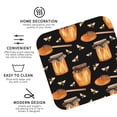 thumbnail image 4 of Disketp Bee And Honey Funny Coasters,4 Pcs Leather Coasters With Holder, Perfect Housewarming Hostess Gifts,Protect Furniture From Water Marks Scratch And Damage, 4 of 9