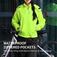 thumbnail image 3 of Veste Légère Imperméable pour Femmes Veste de Course Imperméable Veste de Randonnée Haute Visibilité Manteau Coupe-Vent Respirant, 3 of 9
