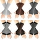 thumbnail image 5 of Nvzi Guantes sin dedos Guantes sin dedos de muñeca con orificio para el pulgar Guantes de invierno cálidos sin dedos para hombre - Negro marrón, 5 of 5