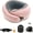 Cherry Pink, variant on G-Shape Memory Foam Travel Neck Pillow - 100% Pure Foam Ergonomic Support with Eye Mask & Ear Plugs for Airplane Flights, Car Trips & Office Naps.