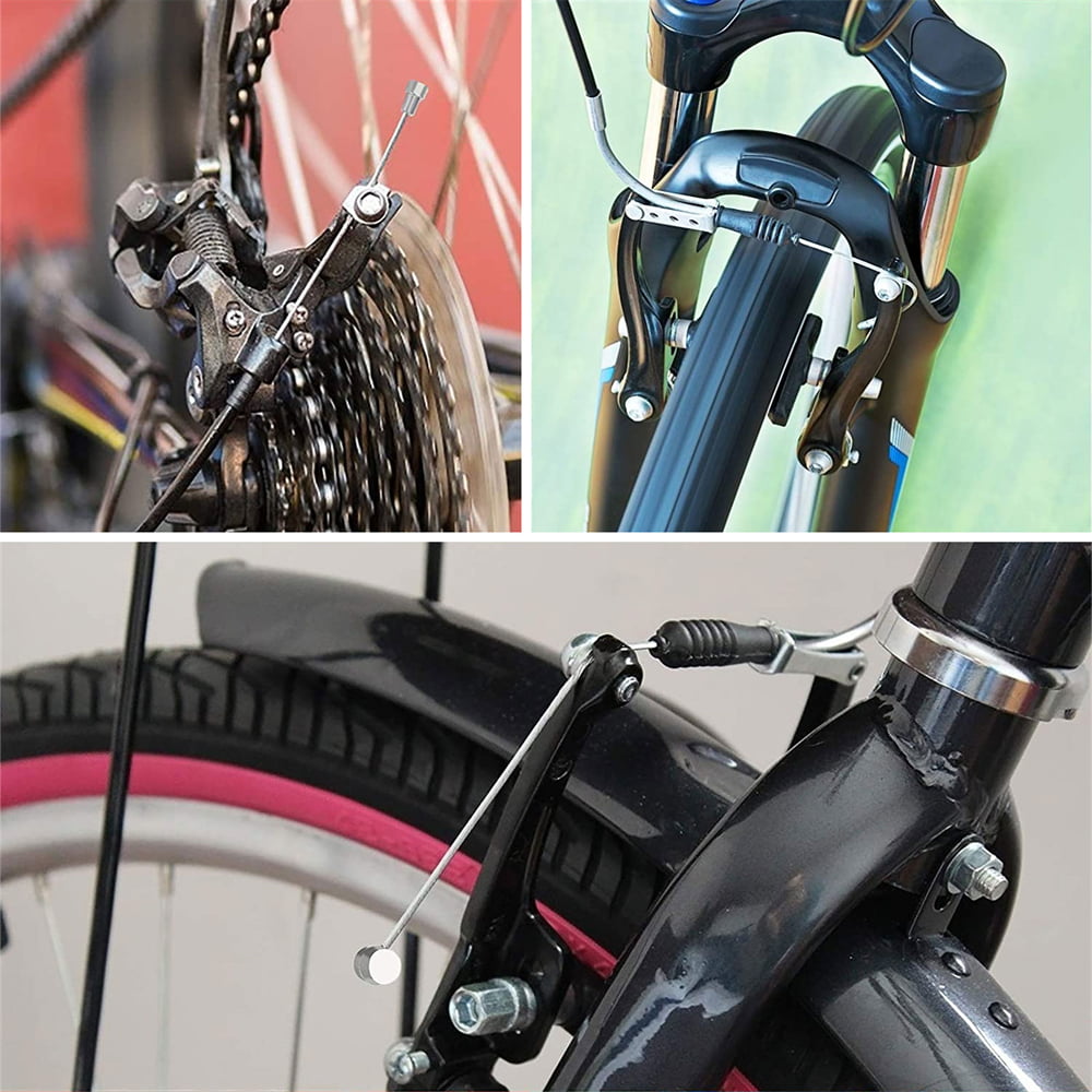 YVSPTIK 4 Pairs V Bike Brake Pads with Hex Nuts and Spacers V Bicycle Brake Blocks Set 70 mm