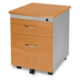 thumbnail image 4 of OFM Modular 2-Drawer Mobile File Cabinet - 17" Width x 21.25" Depth x 24" Height - Letter - 2 Drawers - Glide Suspension - Melamine/Metal - Graphite, 4 of 4