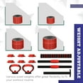 thumbnail image 4 of CoSoTower Ensemble d'Haltères Réglables 4-en-1 de 66 Lb, Barre, Kettlebell, Support pour Pompes, Rouge, 4 of 7