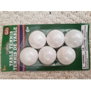 All Star Sports Table Tennis Balls 6 balls per pack
