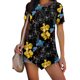 thumbnail image 4 of Gibobby Casual Playera de Manga Corta para Mujer Mujeres Casual manga corta Tops cuello redondo verano suelto Irregular dobladillo Tops camisas Tops(Negro,M), 4 of 5