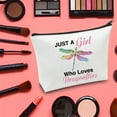 thumbnail image 5 of LEVLO Funny Dragonfly Cosmetic Make up Bag Animal Lover Gift Just A Girl Who Loves Dragonflies Makeup Zipper Pouch Bag Dragonflies Lover Gift For Women Girls, 5 of 6