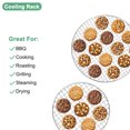 thumbnail image 5 of Uxcell 2-Pack Cooling Rack, 13" Round Stainless Steel Baking Rack for BBQ/Cooking/Roasting/Grilling/Steaming/Drying, Wire Cooling Rack for Baking [Silver], 5 of 7