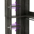 thumbnail image 3 of Aheaplus 36" Corner Closet System - 2 Rods, Hutches, and 5 Shelves for Versatile Storage, Sturdy and Durable Design Closet Organizer for Neatly Organized Clothing and Items, Black Oak, 3 of 6