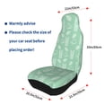 thumbnail image 6 of Haiem Tropical Pineapple Printed Car Seat Covers Set of 2, Universal Fit Car Seat Covers,Protective Seat Covers,Comfortable Car Seat Covers, Easy Installation Seat Covers, 6 of 9