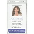 thumbnail image 2 of Advantus Frosted Rigid Badge Holder, 2 1/8 x 3 3/8, Clear, Vertical, 25/BX, 2 of 2