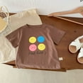 thumbnail image 2 of CPNG Toddler Baby Boys Girls Casual T Shirt Summer Face and Letters Print Short Sleeve Crewneck Tees Tops(A,3-4 Years), 2 of 4