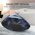 thumbnail image 4 of Yayeee Pillowcase Queen Size Set of 2 Satin Wrinkle Resistant Envelope Pillow Case, Watercolor Galaxy, 4 of 8