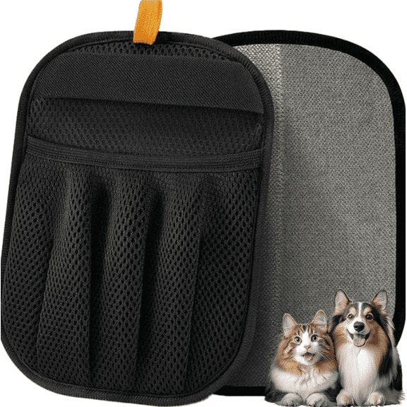 2pcs-Electrostatic Pet Hair Glove Five-Finger Cleaning Glove for Cats Dogs Couch Carpet Laundry