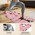 thumbnail image 4 of Boston Terrier Dogs and Flowers Hot Yoga Mat Towel Non Slip for Hot Yoga - Quick-Drying Yoga Mat Cover with 4 Corner Pockets with Travel Bag - Hot Yoga Towel Non Slip 70"x26", 4 of 6