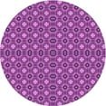 thumbnail image 1 of Ahgly Company Machine Washable Indoor Round Transitional Purple Area Rugs, 3' Round, 1 of 7