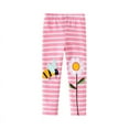 thumbnail image 1 of Odeerbi 2-7 Años Niñas Algodón Leggings Bordado Floral Pantalones Mallas Elásticas Cómodo Suavidad Transpirable Pantimedias, 1 of 5