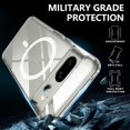 thumbnail image 6 of Magnetic Case for Google Pixel 8, Translucent Matte Anti-Fingerprint,Compatible with MagSafe,Slim Fit Shockproof Protective Phone Case for Pixel 8 Case (Clear), 6 of 12