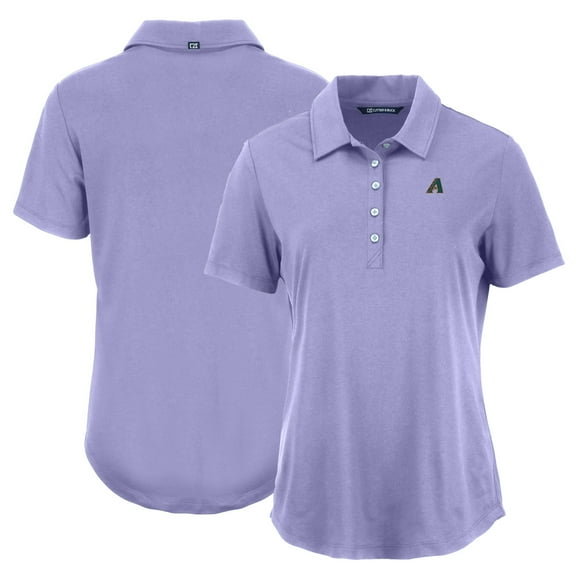Women's Cutter & Buck Purple Arizona Diamondbacks Cooperstown Collection Coastline Epic Comfort Eco Recycled Polo