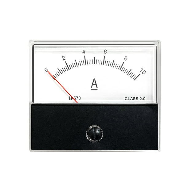 Yeacher Analog Current Panel Meter Ammeter Gauge Class 2.0 Accuracy DC