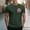 Army Green, variant on SOOMLON Mens T Shirts Hawaii Casual Round Neck Cotton T Shirts Funny Print Short Sleeve Summer Shirts 2025 Fashion Army Green Big and Tall Vacation Tees Classic Comfort Athletic Tops Blouses Value XL