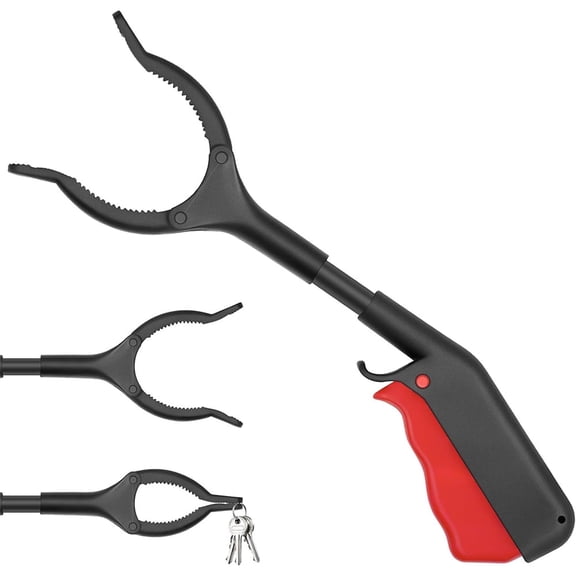 Januofit Grabber Reacher Tool, 11" Grabber with Anti-Slip 360° Rotating Jaw, Lightweight Reacher Grabber Pickup Tool for Gripping Various Objects and Picking up Trash Pests Trash