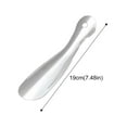 thumbnail image 5 of 1 Pc Shoe Horn Metal Shoe Horn Portable Small Shoehorn Travel Shoe Horns for Men Women Seniors Stainless Steel Shoe Horn with Hook Small Travel Shoehorn, 7.48 Inch, Silver, 5 of 5
