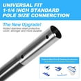 thumbnail image 4 of Carbon Fiber Pool Pole, Premium Telescoping Swimming Pool Cleaning Pole, Professional 15 Feet Telescopic Pool Poles, Cleaning Poles for Skimmer Net, Brush 15FT Bright, 4 of 7