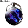 thumbnail image 2 of Keyring Zodiac Sign Key Holder Ring Keychain 12 Constellation Pendant, 2 of 7